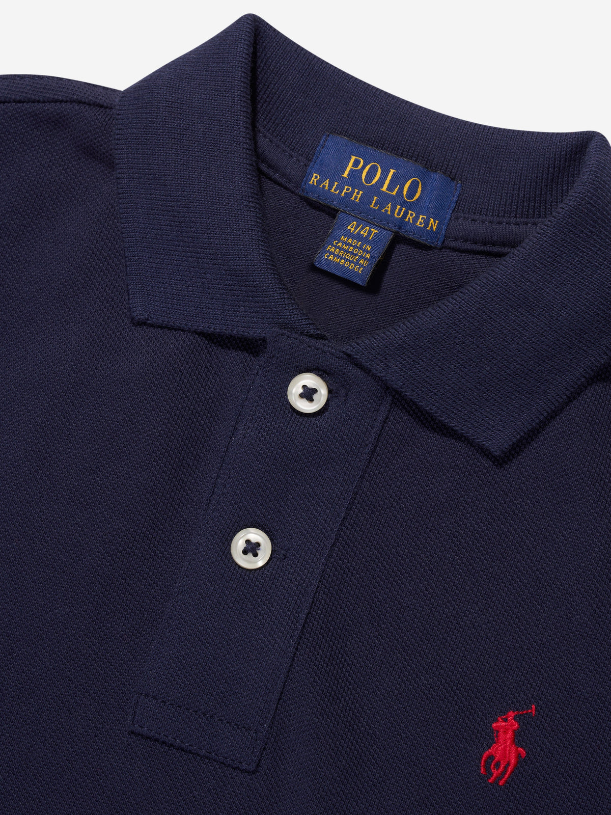Ralph Lauren 男童海军蓝徽标 Polo 衫
