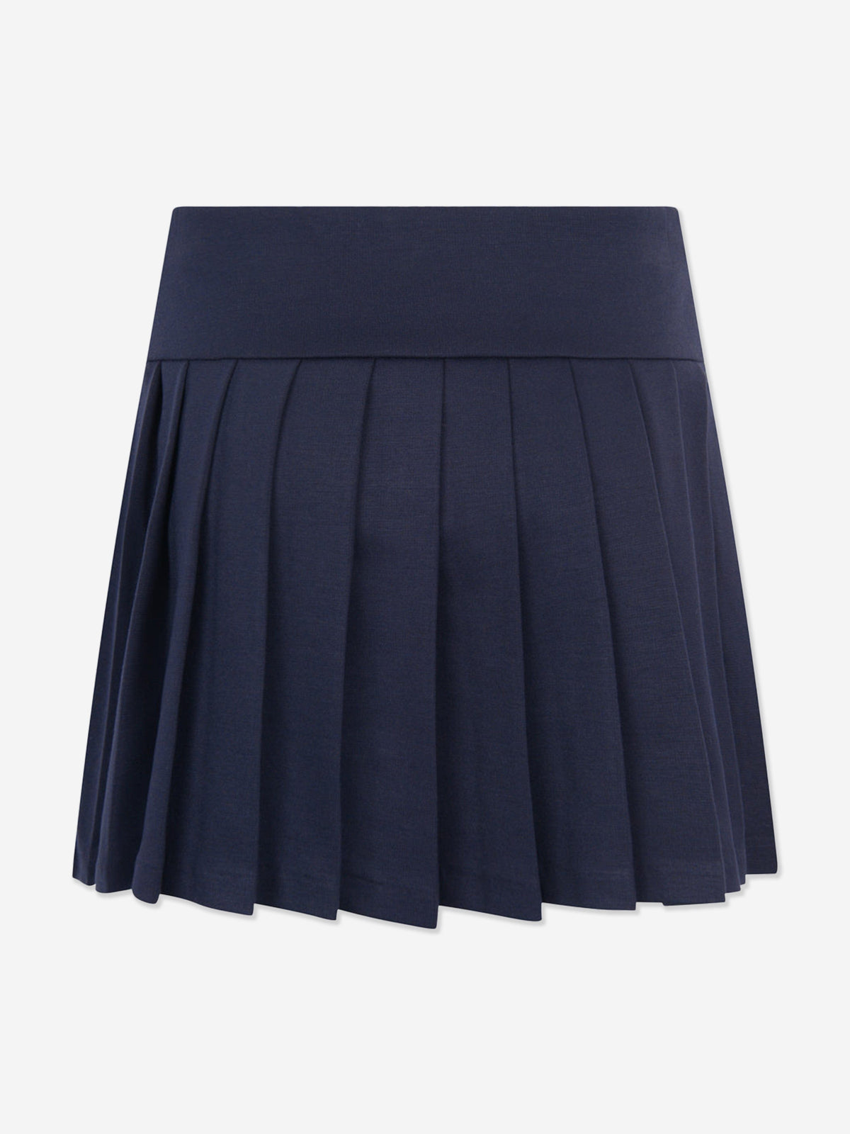 Ralph Lauren 女童海军蓝褶皱 Ponte 半身裙