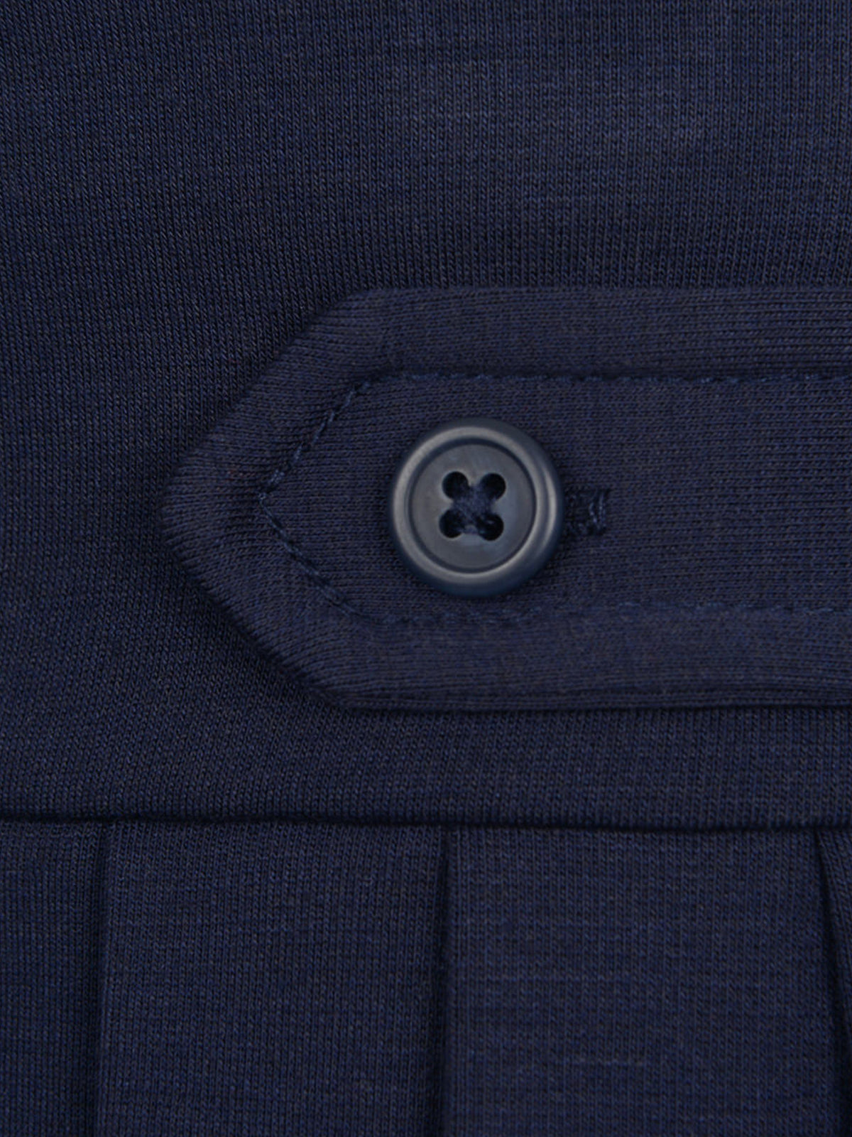 Ralph Lauren 女童海军蓝褶皱 Ponte 半身裙