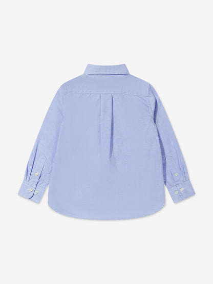 Ralph Lauren 男童蓝色棉质牛津衬衫