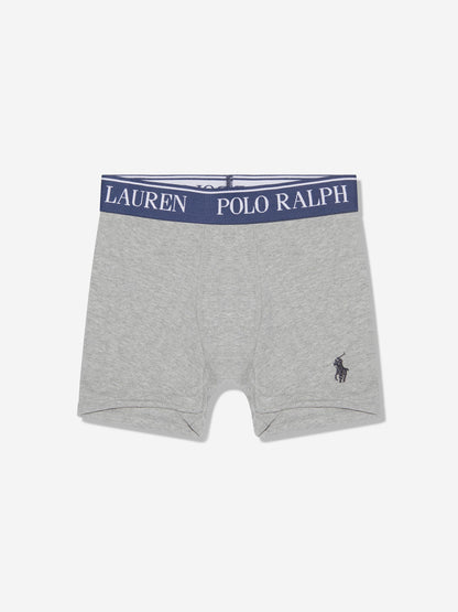 Ralph Lauren Boys 5 Pack Boxer Shorts Set in Grey