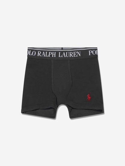Ralph Lauren Boys 5 Pack Boxer Shorts Set in Black