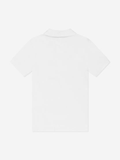 Ralph Lauren 男童白色徽标 Polo 衫