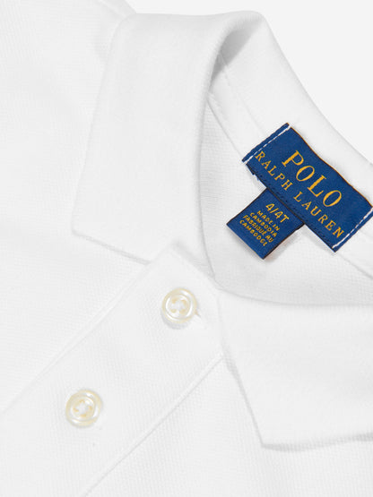 Ralph Lauren 男童白色徽标 Polo 衫