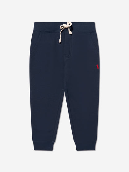 Ralph Lauren 男童海军蓝徽标慢跑裤