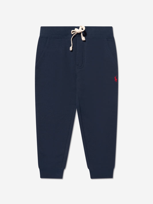 Ralph Lauren 男童海军蓝徽标慢跑裤