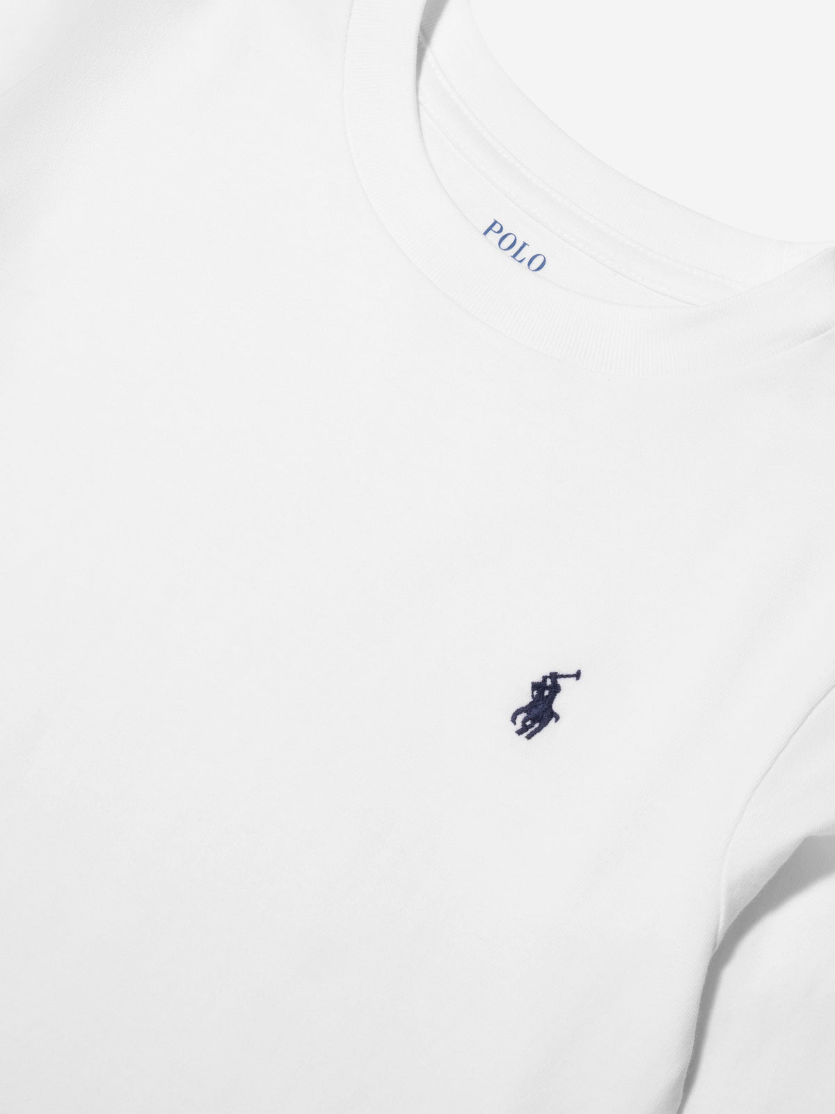Ralph Lauren 男童白色长袖 T 恤