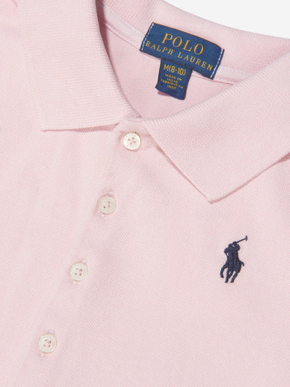 Ralph Lauren 女童刺绣 Polo 衫（粉色）