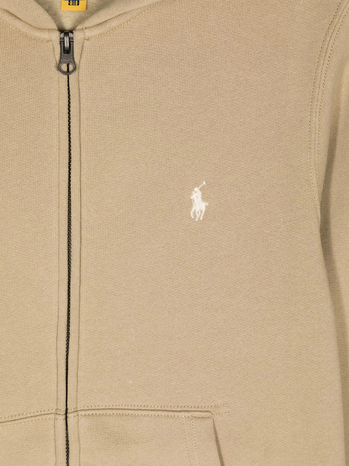 Ralph Lauren 男童米色徽标拉链上衣