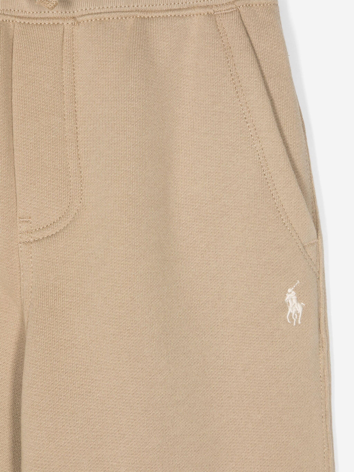 Ralph Lauren 男童米色徽标慢跑裤