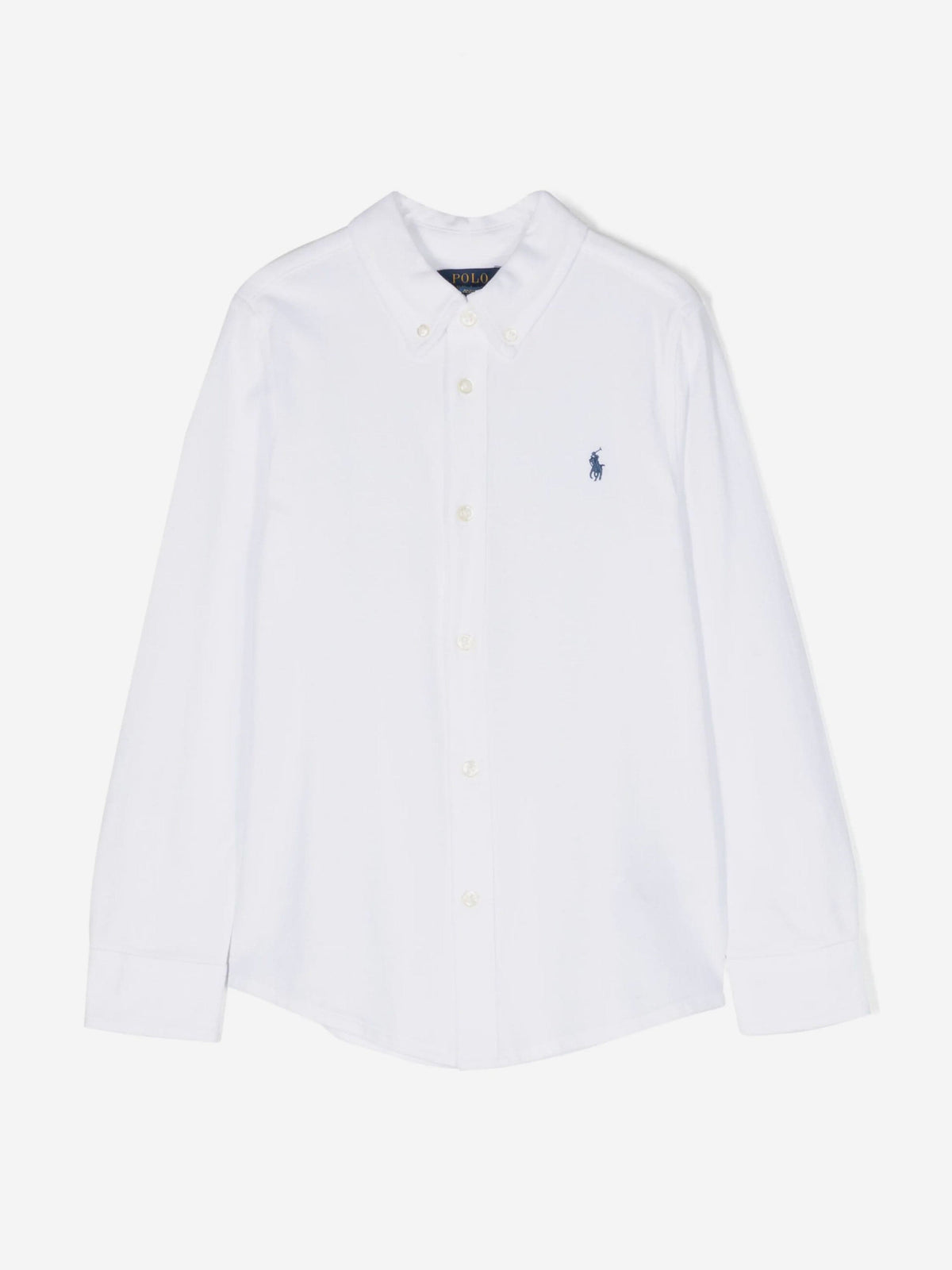 Ralph Lauren 男童白色徽标衬衫