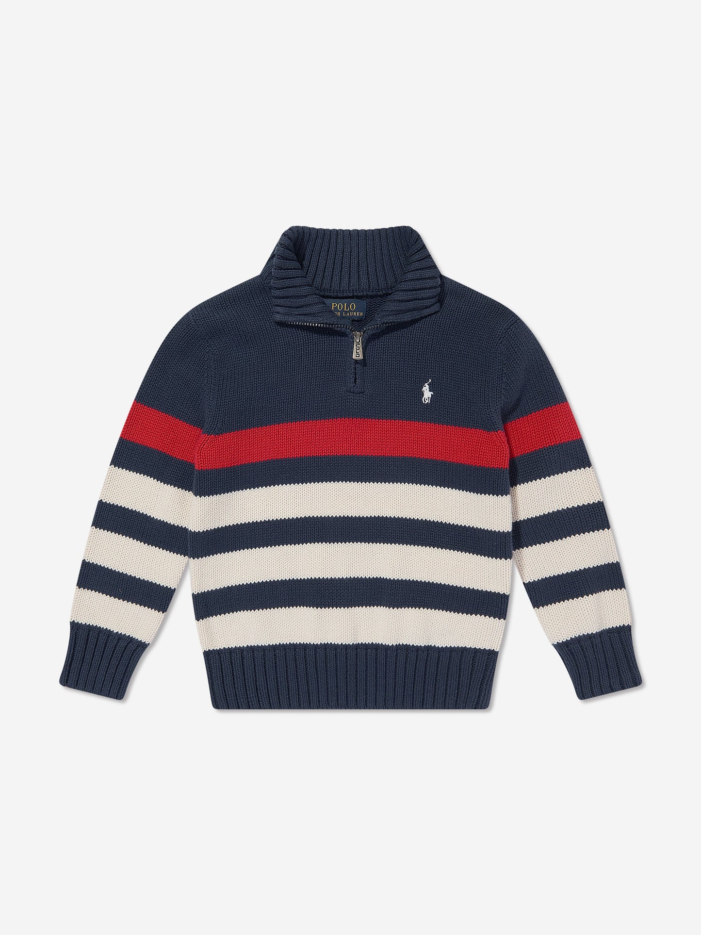 Ralph Lauren 男童条纹半拉链运动衫（多色）