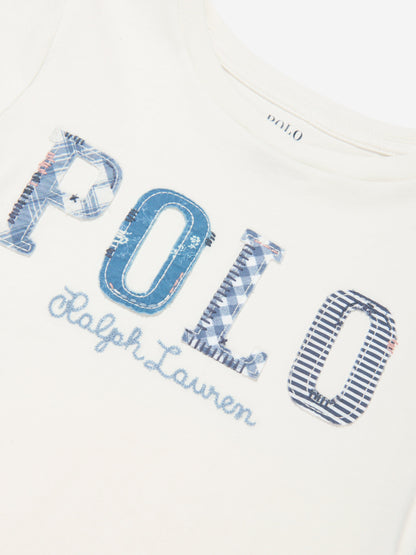 Ralph Lauren 女童白色 Polo T 恤