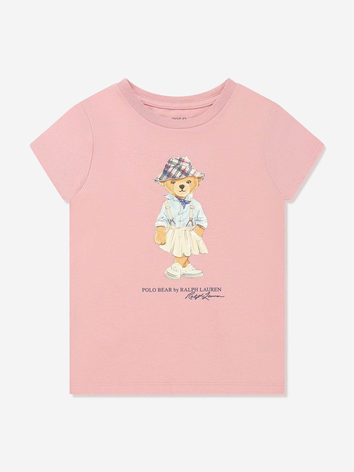 Ralph Lauren 女童粉色小熊 T 恤