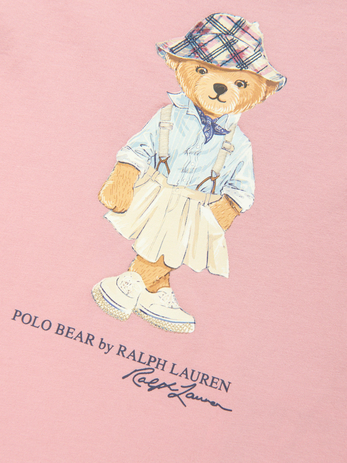 Ralph Lauren 女童粉色小熊 T 恤