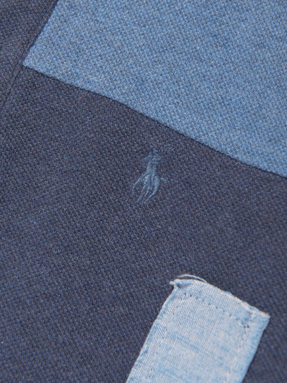 Ralph Lauren 男童蓝色拼布 Polo 衫