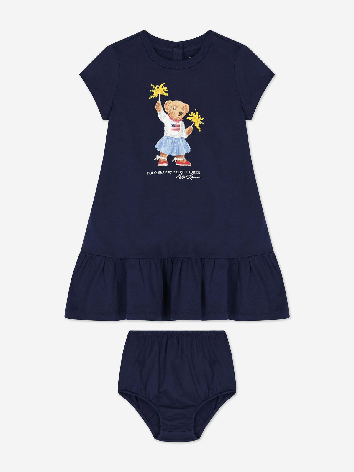 Ralph Lauren 女婴紧身裤套装（海军蓝）