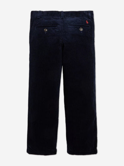 Boys Corduroy Bedford Trousers in Navy