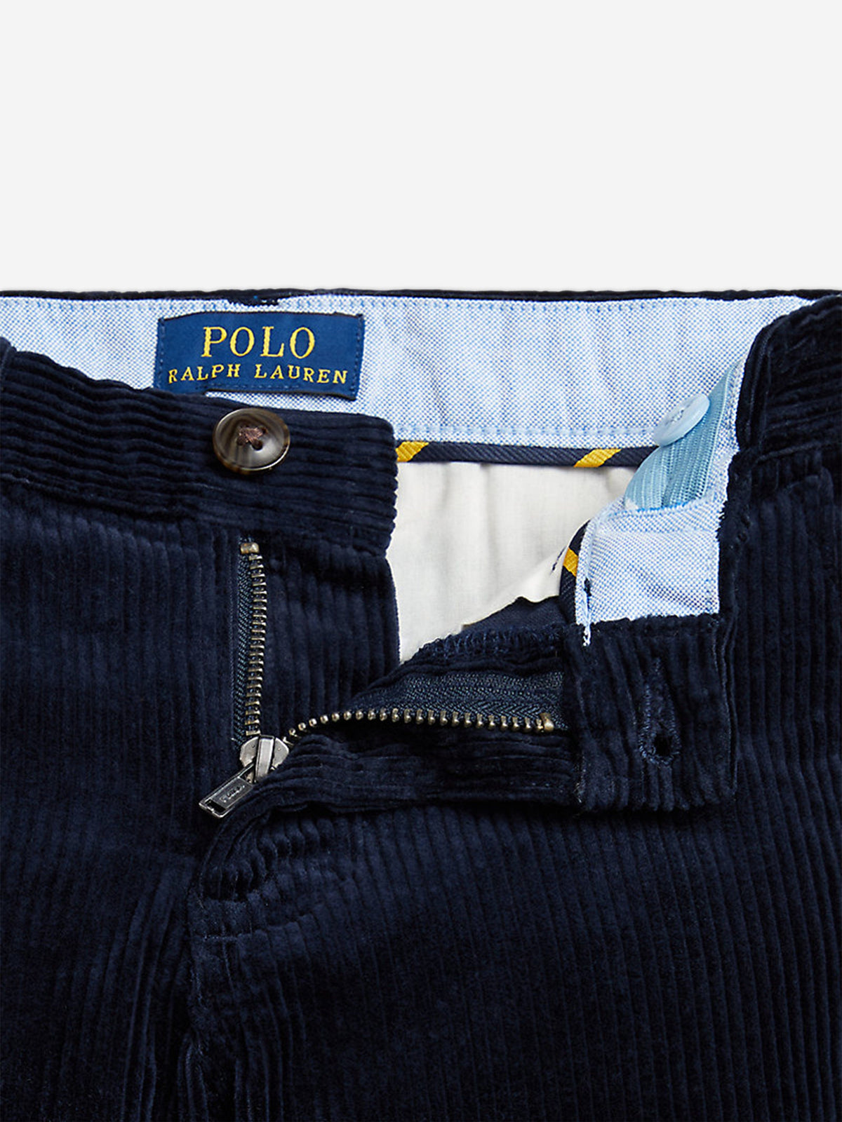 Boys Corduroy Bedford Trousers in Navy
