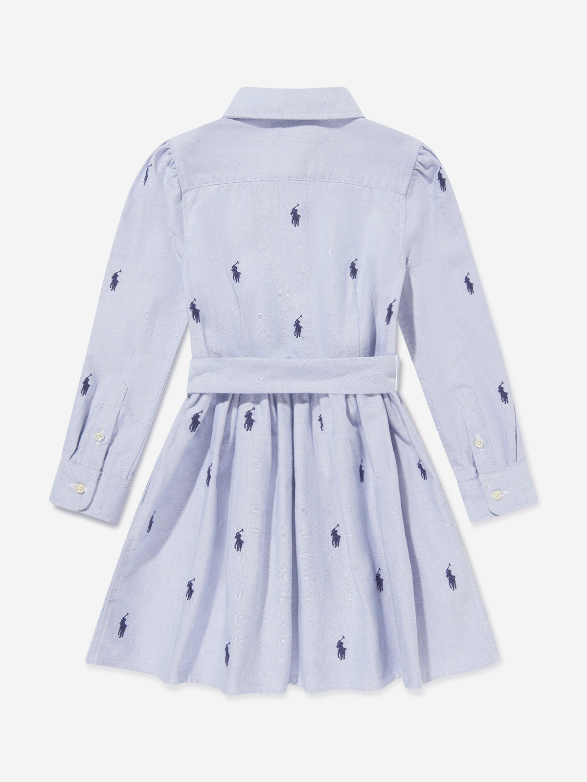 Ralph Lauren Girls Classic Oxford Shirt Dress in Blue