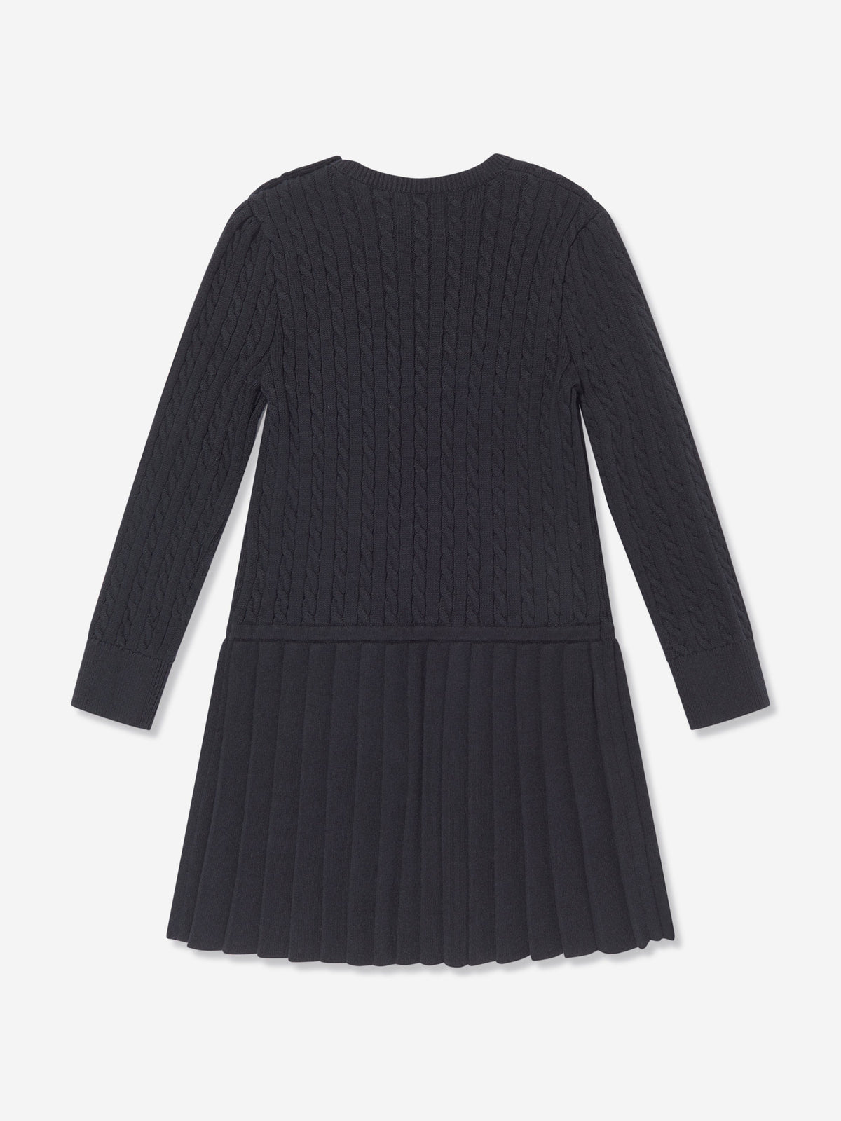 Ralph Lauren Girls Mini Cable Dress in Navy