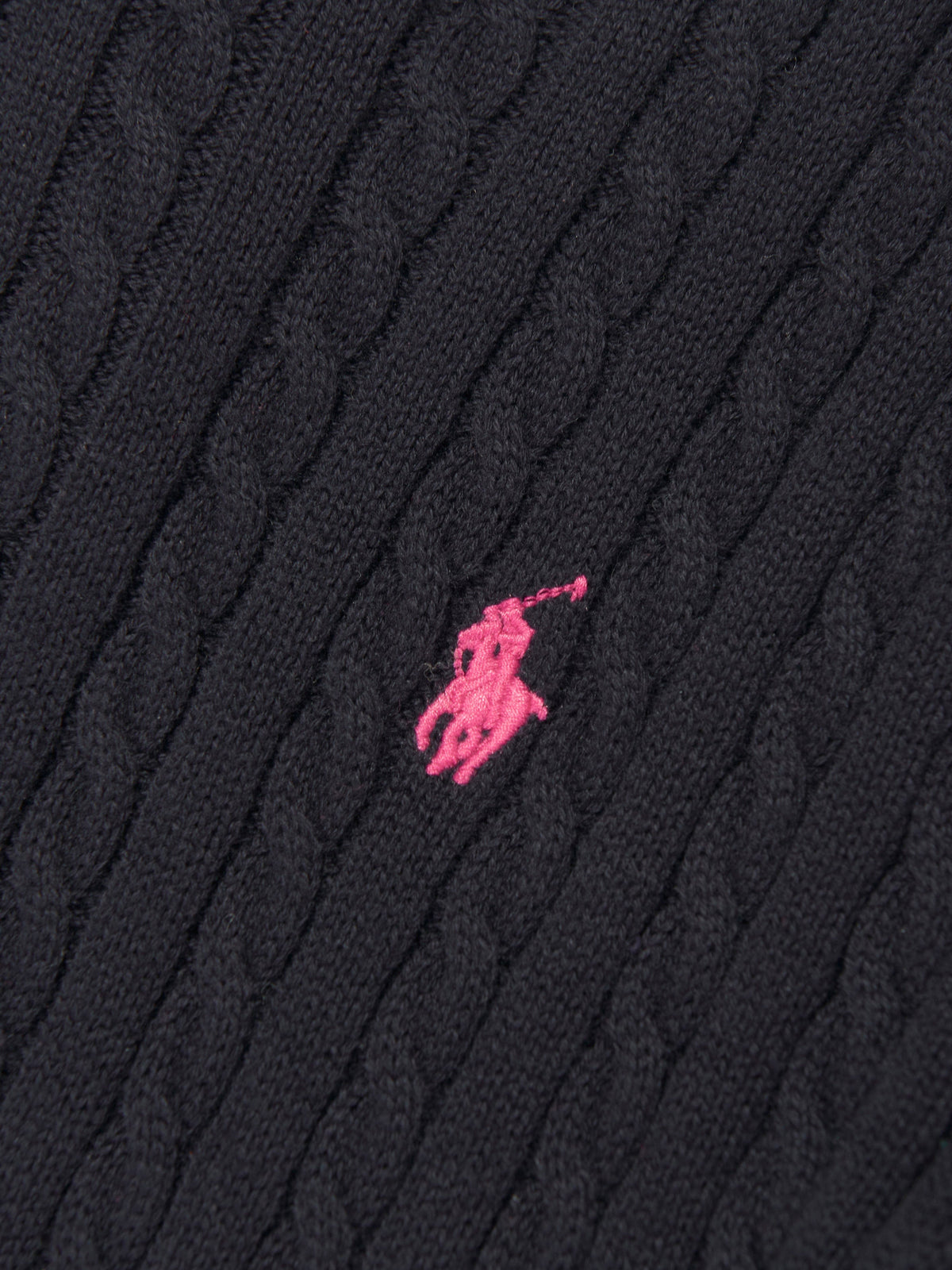 Ralph Lauren Girls Mini Cable Dress in Navy