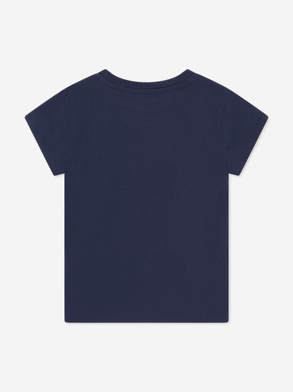 Ralph Lauren Girls Polo T-Shirt in Navy