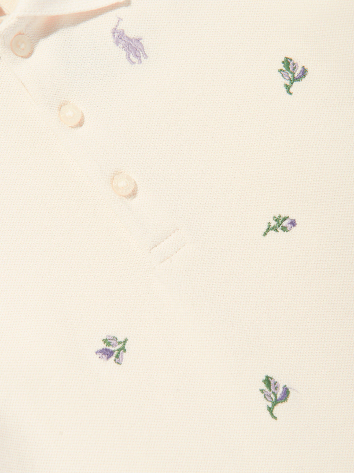 Ralph Lauren Baby Girls Polo Dress in Ivory