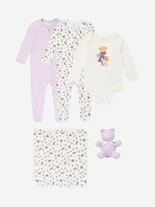 Ralph Lauren Baby Girls Bear Gift Set in Multicolour