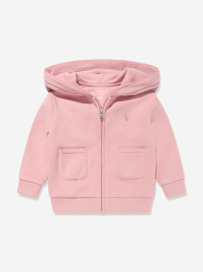 Ralph Lauren Baby Girls Fleece Tracksuit in Pink