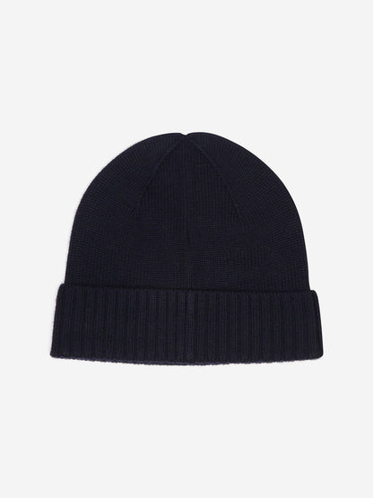 Ralph Lauren Boys Merino Wool Beanie Hat in Navy