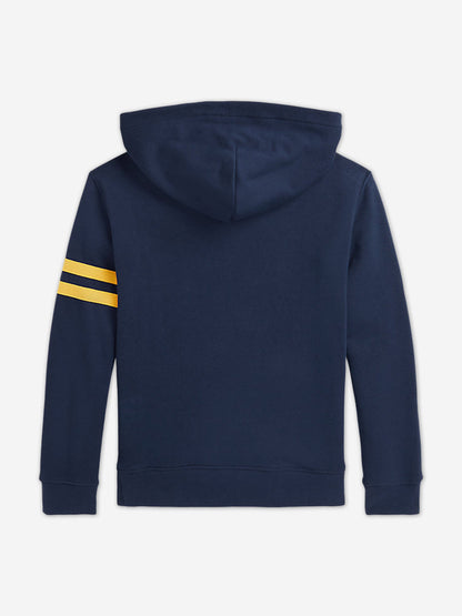 Ralph Lauren Boys Bear Hoodie in Navy