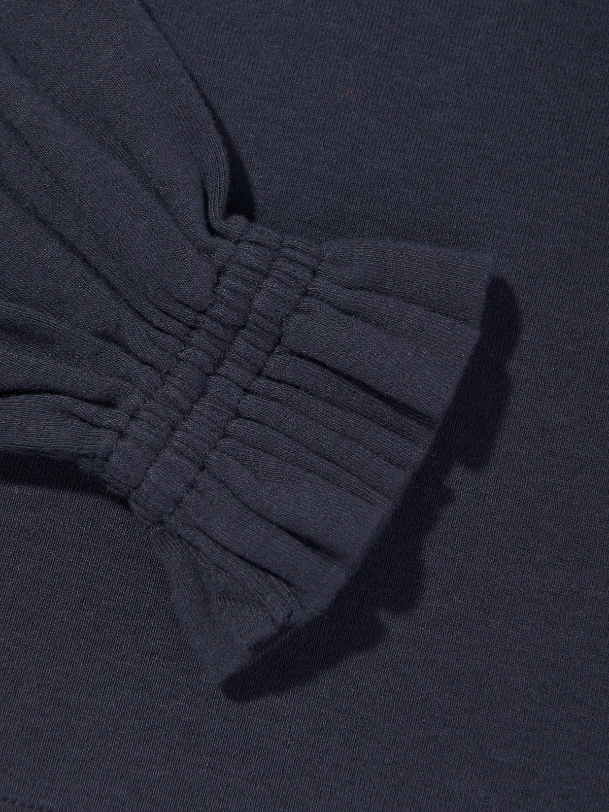 Ralph Lauren Girls Long Sleeve Ruffle T-Shirt in Navy