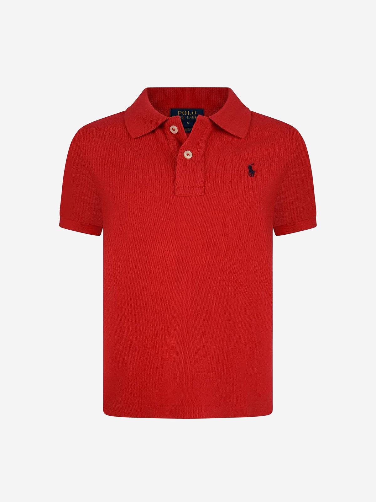 Ralph Lauren 男童红色棉质 Polo 衫