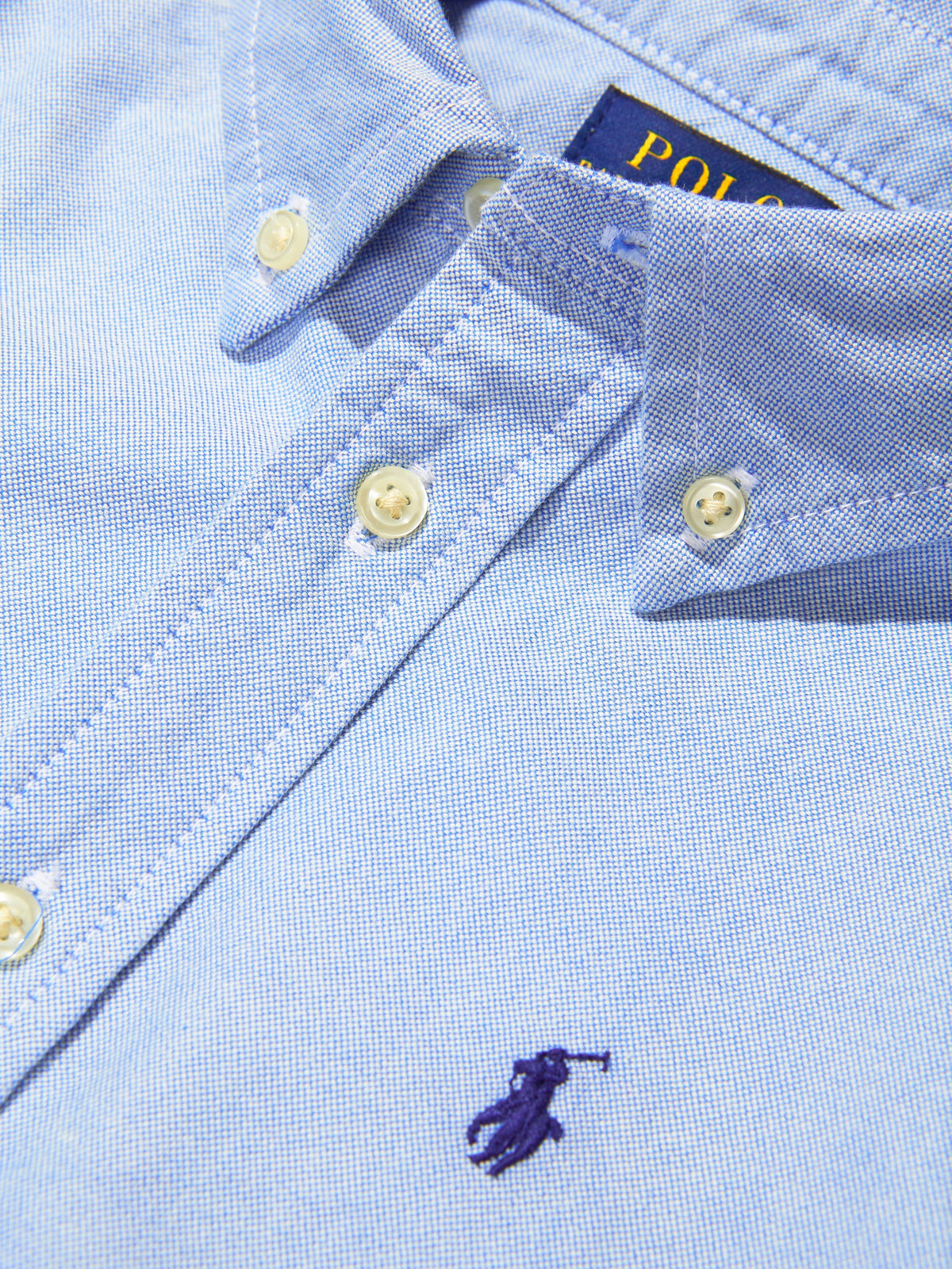 Ralph Lauren 男童蓝色徽标衬衫