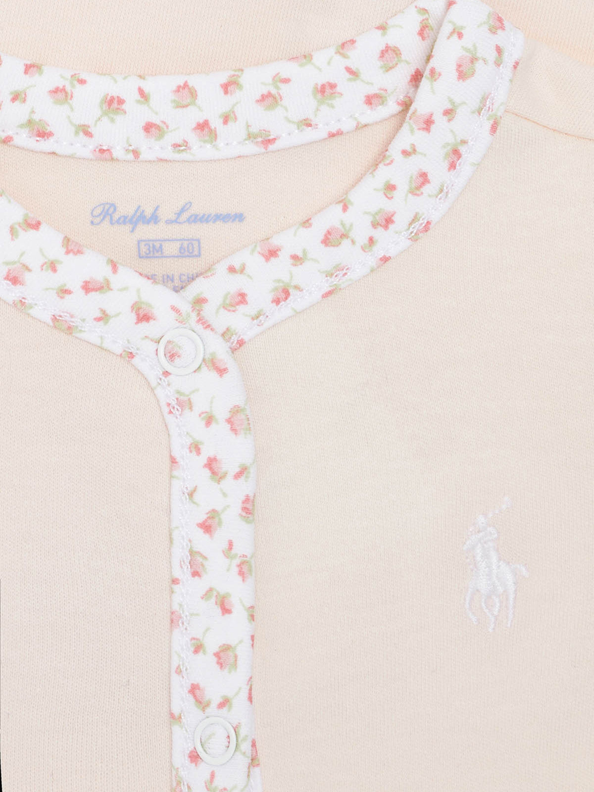 Ralph Lauren 女婴棉质婴儿连体衣（粉色）