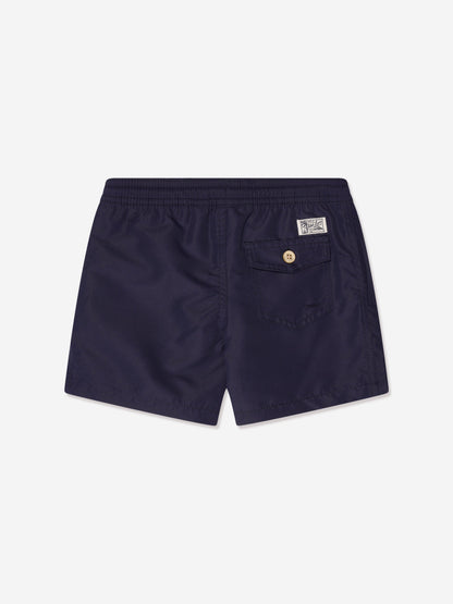 Ralph Lauren 男童海军蓝徽标泳裤