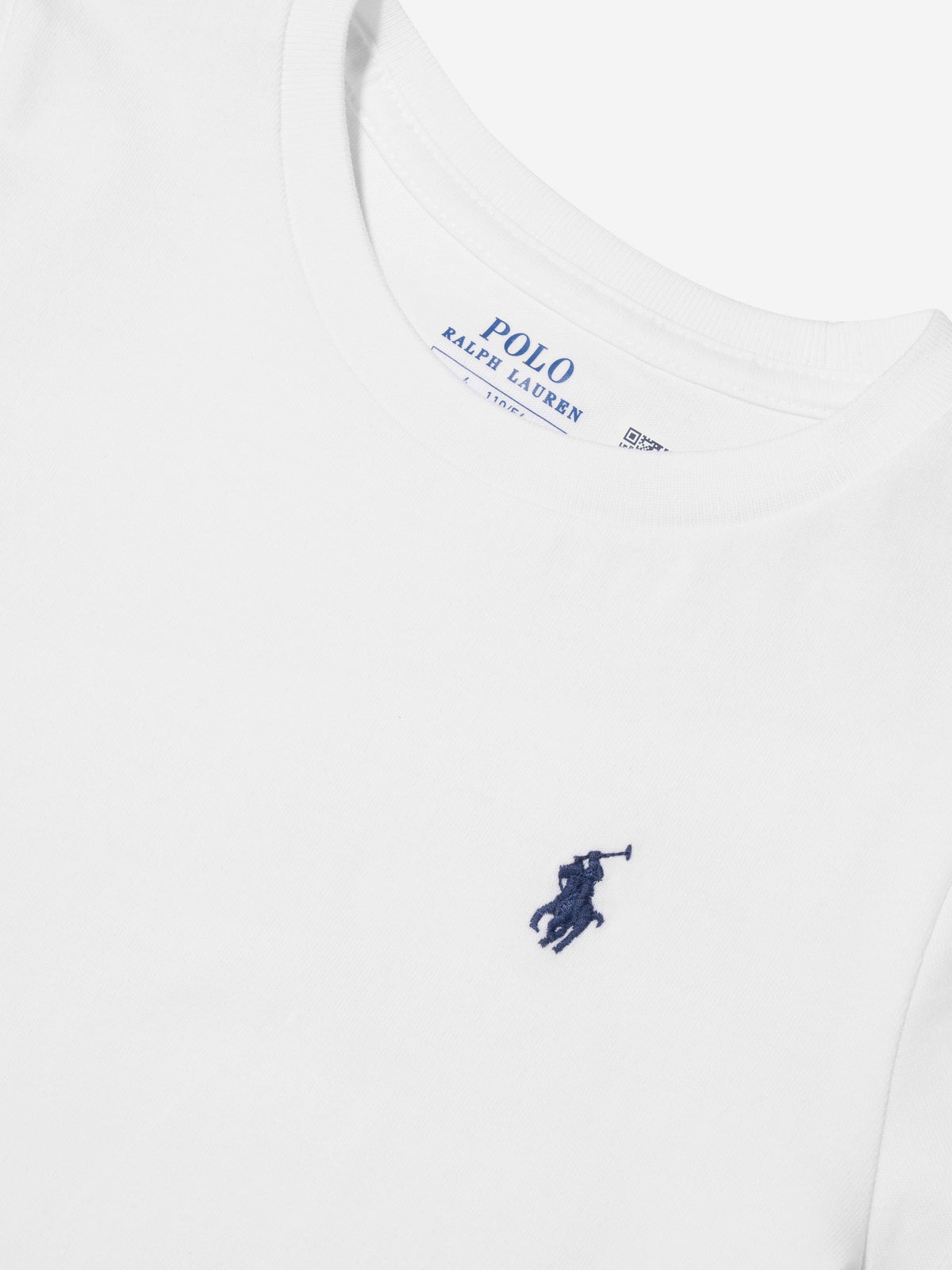 Ralph Lauren 女童白色徽标 T 恤