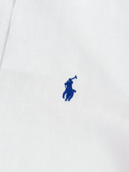 Ralph Lauren 男童白色亚麻衬衫