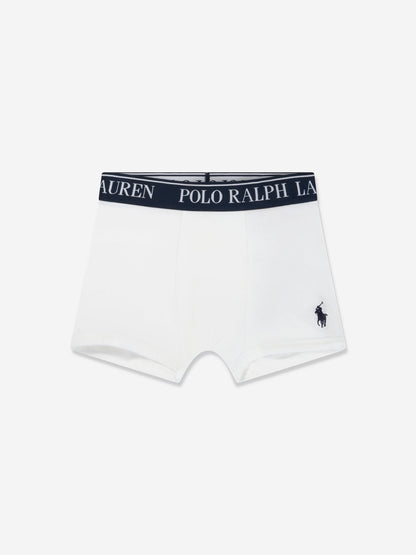 Ralph Lauren Boys 3 Pack Boxer Shorts Set in White