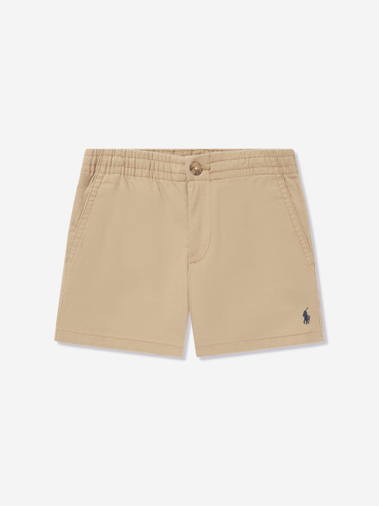 Ralph Lauren 男童米色斜纹棉布短裤