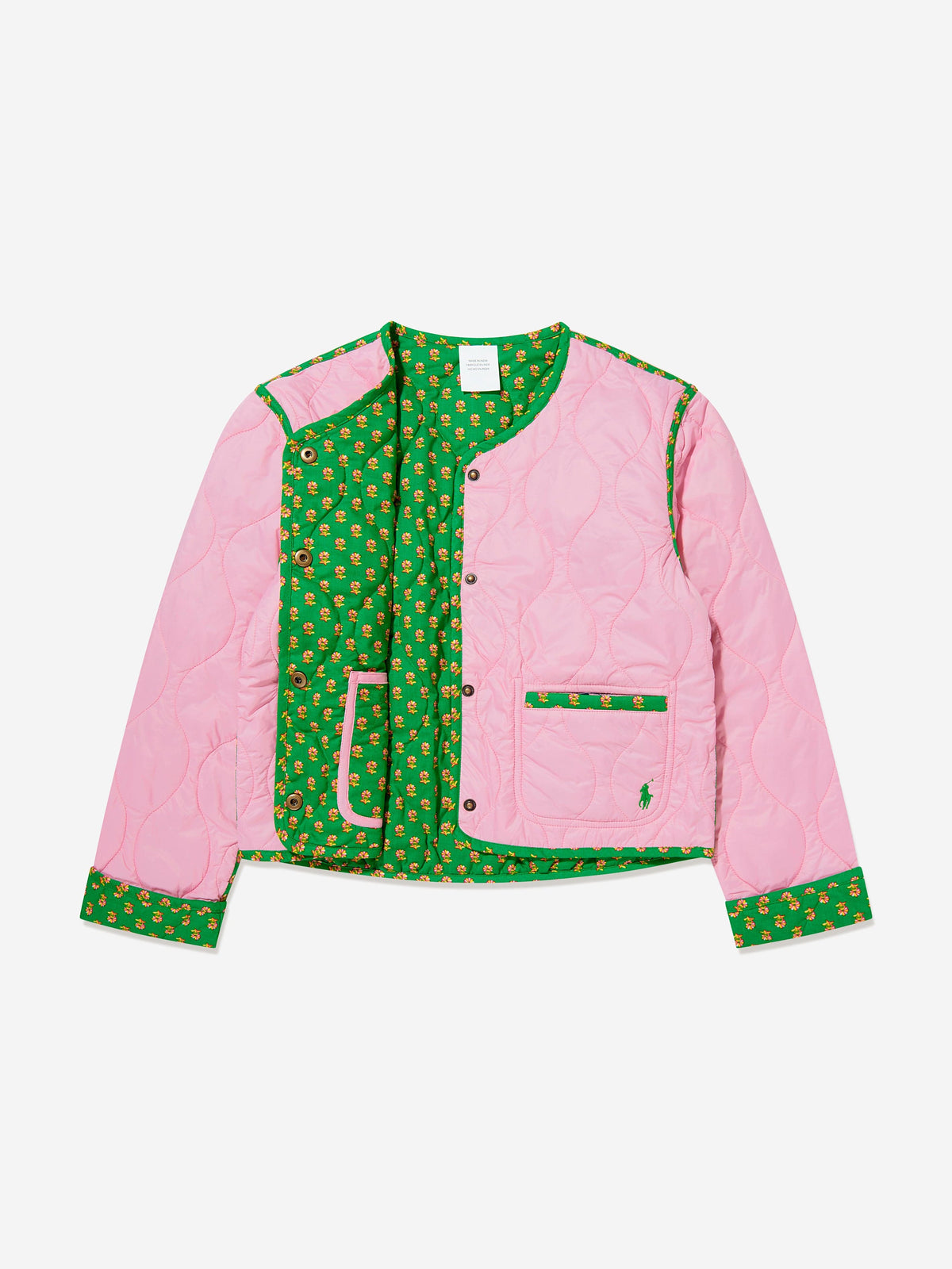 Ralph Lauren 女童双面绗缝夹克（粉色）