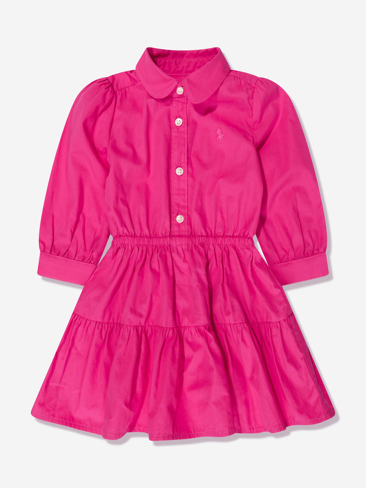 Ralph Lauren 女童粉色多层衬衫裙