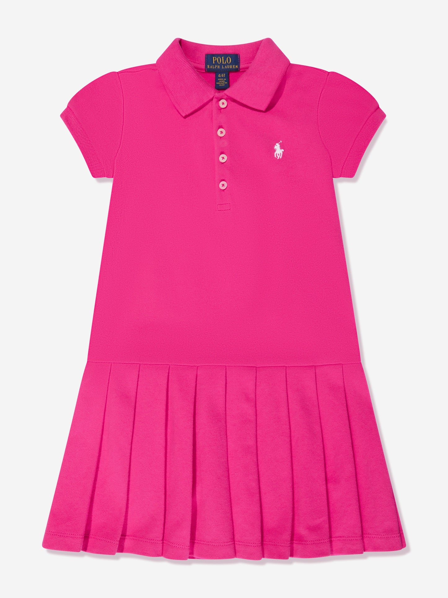 女童粉色 Polo 裙