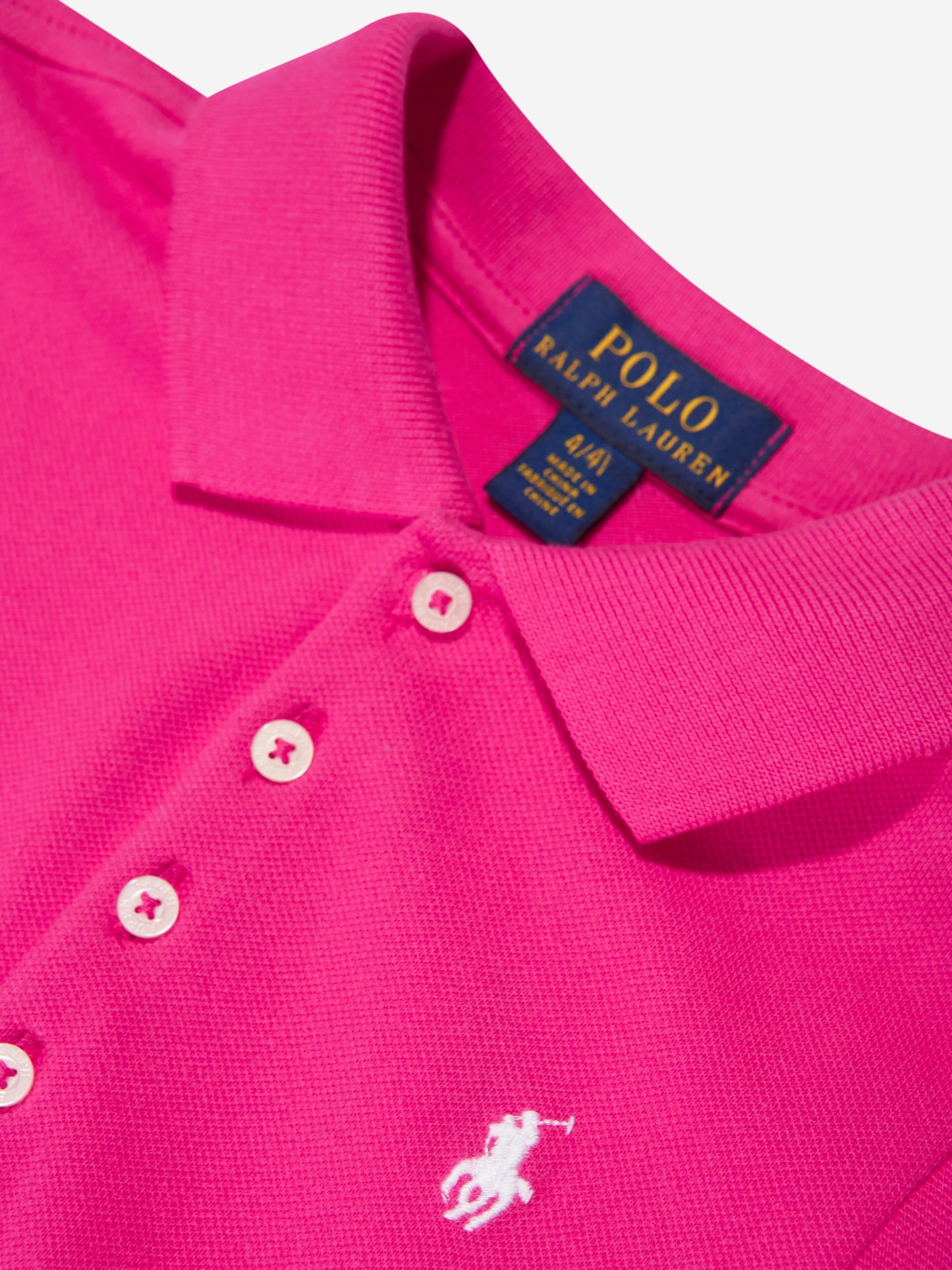 女童粉色 Polo 裙