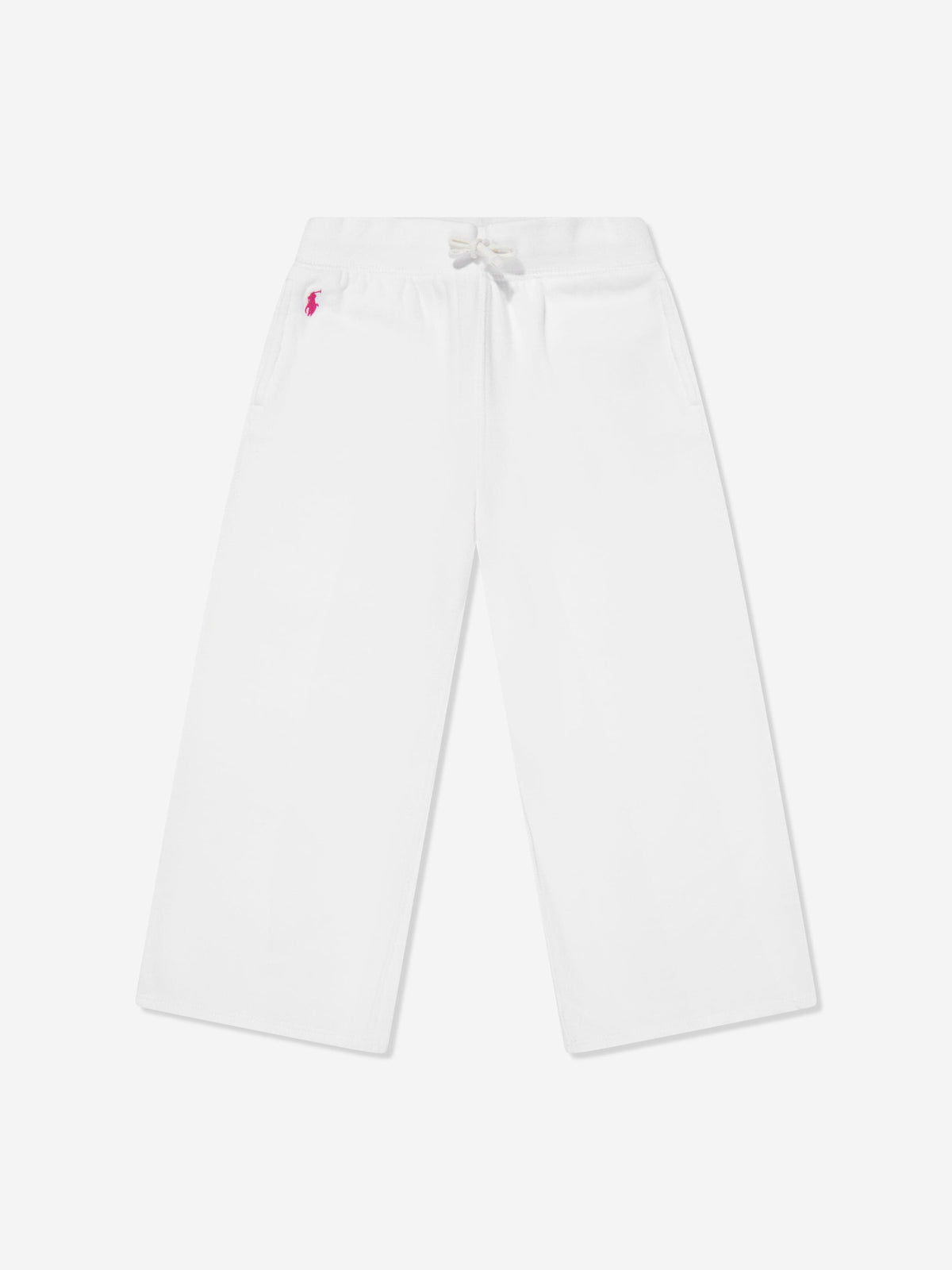 Ralph Lauren 女童白色徽标慢跑裤