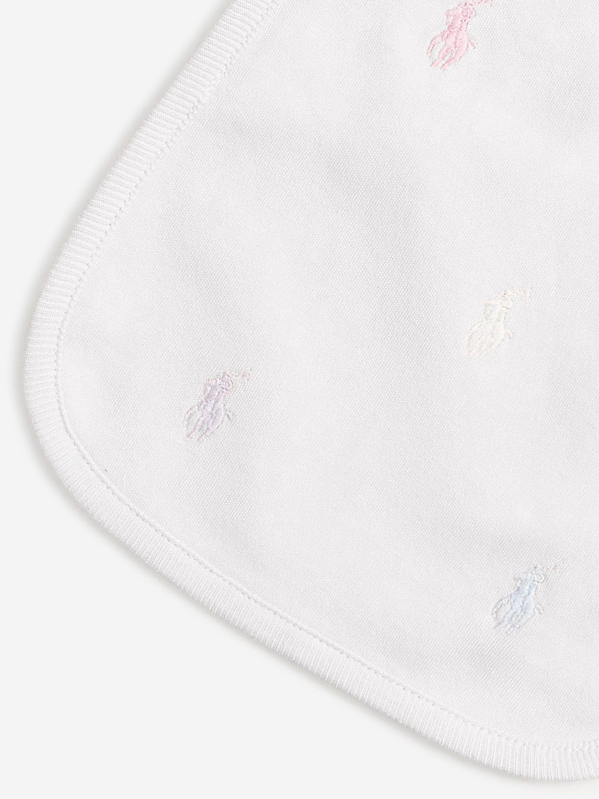 Ralph Lauren 女婴白色徽标围兜