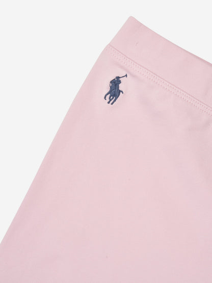 Ralph Lauren 女童徽标骑行短裤（粉色）