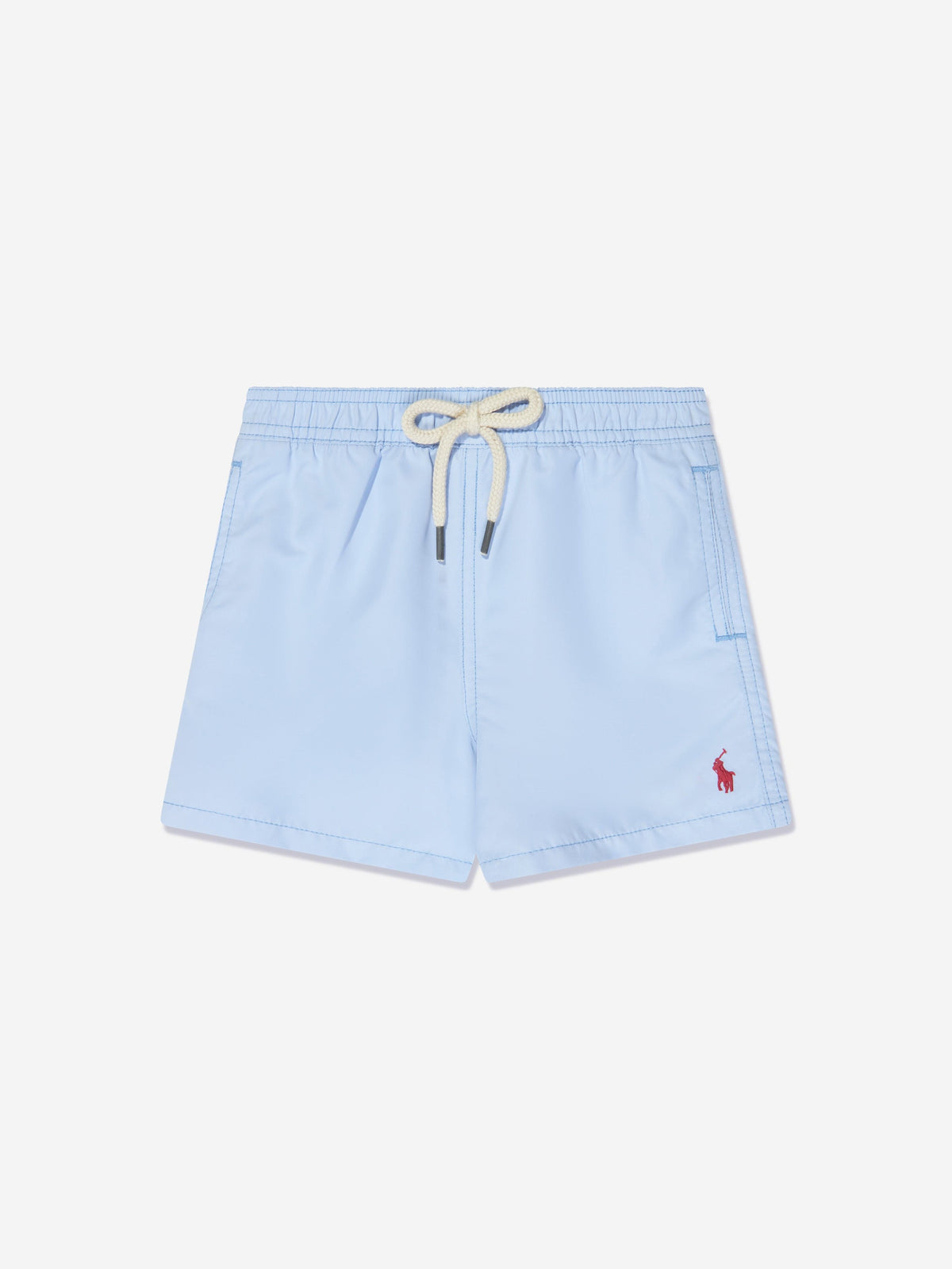Ralph Lauren 男童蓝色徽标泳裤