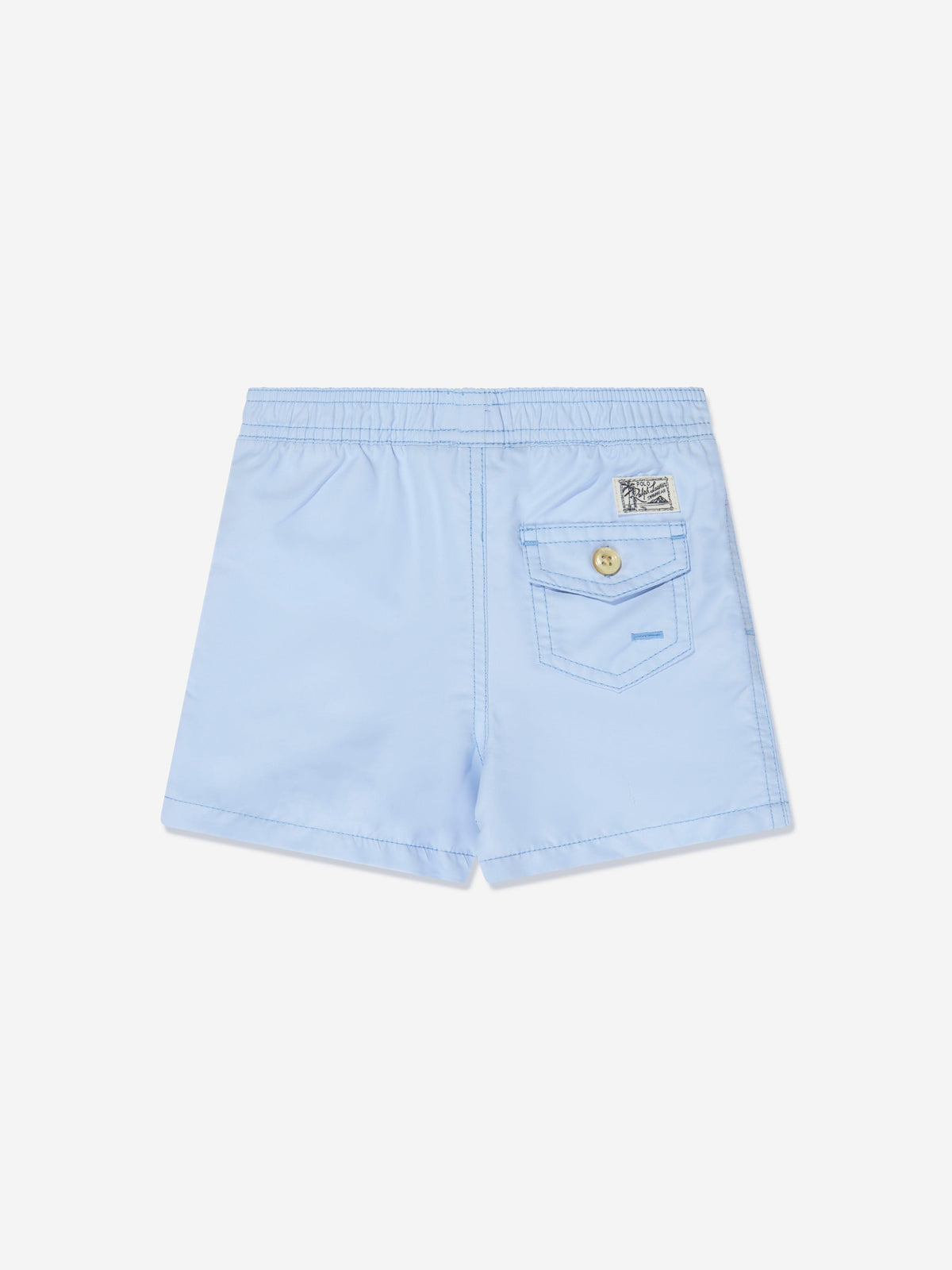 Ralph Lauren 男童蓝色徽标泳裤